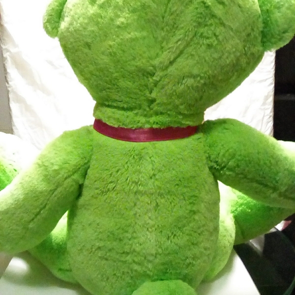 Big Green Spring/Easter Bear stuffed plush - Picture 5 of 6